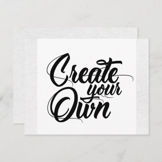 Maak Je Eigen RSVP Kaart (Voorkant / Achterkant)