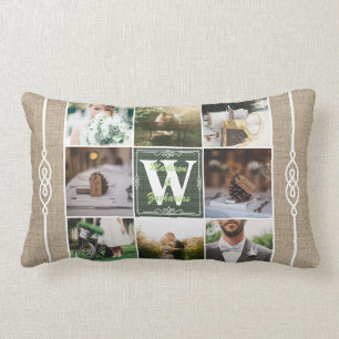 Maak je eigen Rustic Weddenschap-instagram Collage Kussen