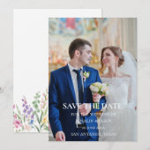 Maak je eigen rustieke bruiloft save the date (Voorkant / Achterkant)