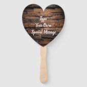 Maak je eigen rustieke buitenbruiloft handwaaier (Voorkant)