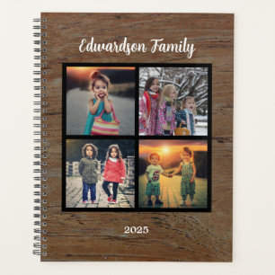 Maak je eigen rustieke familiefoto collage planner
