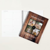 Maak je eigen rustieke fotocollage bruiloft planner (Display)