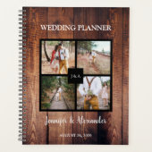 Maak je eigen rustieke fotocollage bruiloft planner (Voorkant)