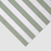 Maak Je Eigen Saliegroen Wit Gestreepte Patroon Tissuepapier (Detail)