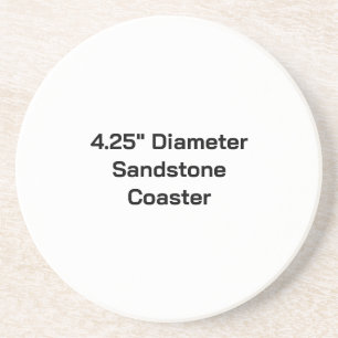 Maak je eigen sandstone coaster met een diameter v zandsteen onderzetter