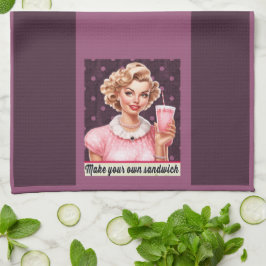 Maak je eigen sandwich keukenhanddoek