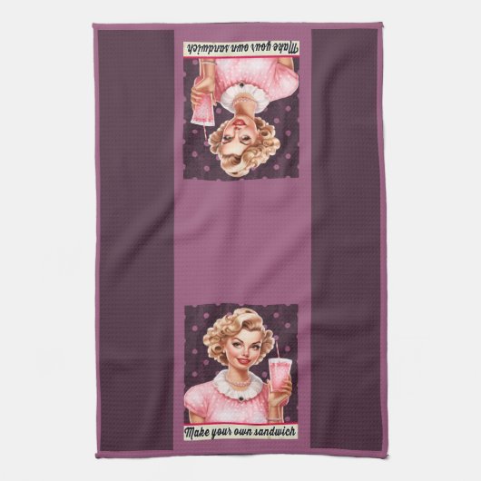 Maak je eigen sandwich keukenhanddoek (Verticaal)