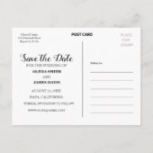 Maak je eigen Save the Date-foto Aankondigingskaart (Achterkant)