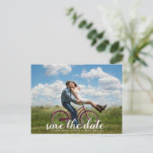 Maak je eigen Save the Date-foto Aankondigingskaart (Staand voorkant)