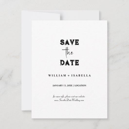 Maak je eigen save the date kaarten (Voorkant)