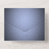 Maak je eigen - Schaduw Textuur - Blauw All In One Uitnodiging (Achterkant)