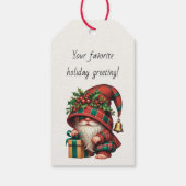Maak Je Eigen Schattige Kerst Plaid Kabouter Cadeaulabel (Achterkant)