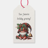 Maak Je Eigen Schattige Verlegen Kerstmis Plaid Gn Cadeaulabel (Achterkant)