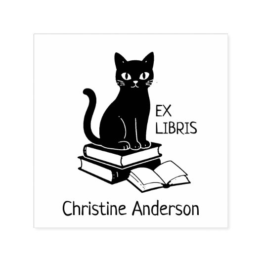 Maak je eigen | Schattigee kat | Uit de bibliothee Zelfinktende Stempel (Design)