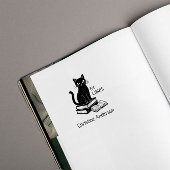 Maak je eigen | Schattigee kat | Uit de bibliothee Zelfinktende Stempel