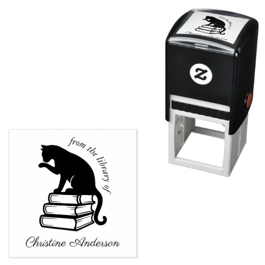 Maak je eigen | Schattigee kat | Uit de bibliothee Zelfinktende Stempel (In situ)