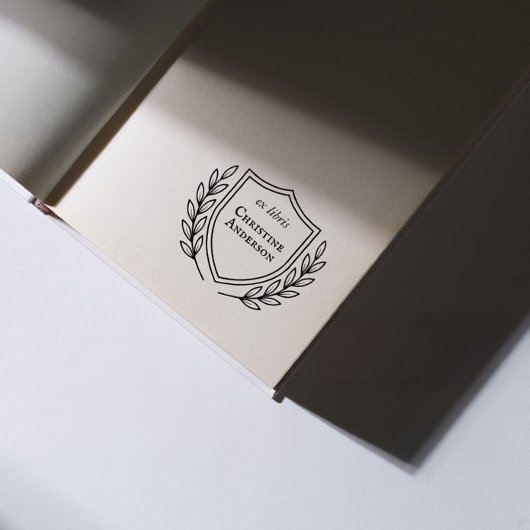 Maak je eigen schildkrans uit de bibliotheek van  zelfinktende stempel