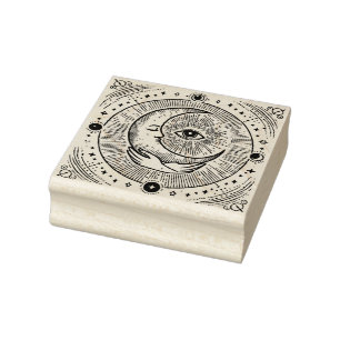 Maak Je Eigen Schommelende Halvemaan Evil Eye Rubberstempel