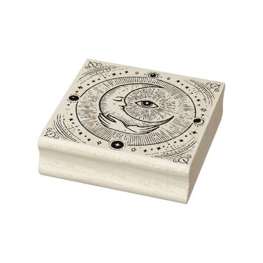Maak Je Eigen Schommelende Halvemaan Evil Eye Rubberstempel (Stempel)
