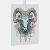 Maak Je Eigen Schone Aries Dierenriem Glas Ornament (Voorkant Rechts)