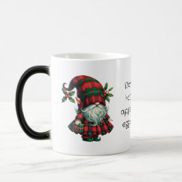 Maak je eigen Schotse Kerst Plaid Gnome Magische Mok