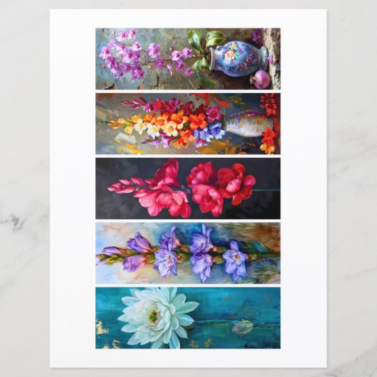 Maak Je Eigen Set van 5 Geschilderde Bloemen Boeke (Voorkant)