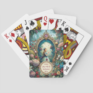 Maak Je Eigen Sfeervolle Alice Spiegel Wereld Pokerkaarten