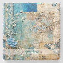 Maak Je Eigen Shabby Chic Blauwe Roos Vlinder