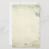 Maak Je Eigen Shabby Chic Groene Bladgroen Briefpapier (Achterkant)