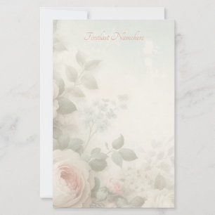 Maak Je Eigen Shabby Chic Koolrozen Bloemen Briefpapier