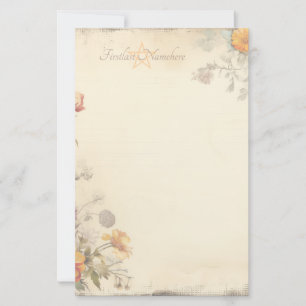 Maak Je Eigen Shabby Chic Marigolds Boeket Briefpapier