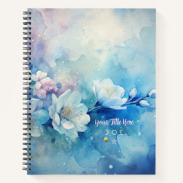 Maak je eigen Shabby Chic Misty Witte Theerozen Notitieboek