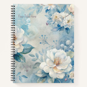 Maak je eigen Shabby Chic nevelige witte rozen Notitieboek