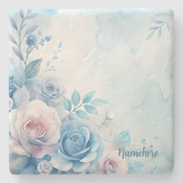 Maak Je Eigen Shabby Chic Roze Blauwe Paarse Rozen Stenen Onderzetter