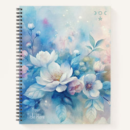 Maak je eigen Shabby Chic Roze Witte Theerozen Notitieboek