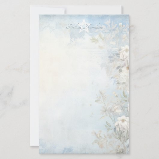 Maak Je Eigen Shabby Chic Wilde Bloemen Briefpapier (Voorkant)