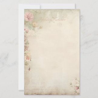Maak Je Eigen Shabby Chic Wilde Bloemen Ephemera Briefpapier
