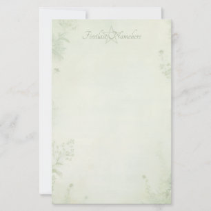 Maak Je Eigen Shabby Chic Wilde Bloemen Groene Pla Briefpapier