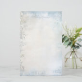 Maak Je Eigen Shabby Chic Witte Anjers Briefpapier (Staand voorkant)