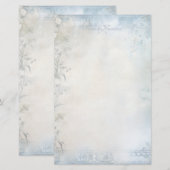 Maak Je Eigen Shabby Chic Witte Anjers Briefpapier (Voorkant / Achterkant)