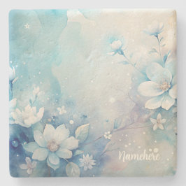 Maak je eigen shabby chic witte theerozen stenen onderzetter