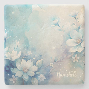 Maak je eigen shabby chic witte theerozen stenen onderzetter