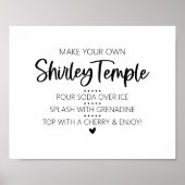 Maak je eigen Shirley Temple Drink Bar Teken Poster (Voorkant)