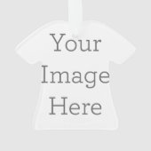 Acryl ornament, Acryl Shirt Ornament (achterkant)