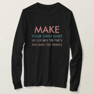 Maak je eigen shirt met lange sleeves, vrouwen (do