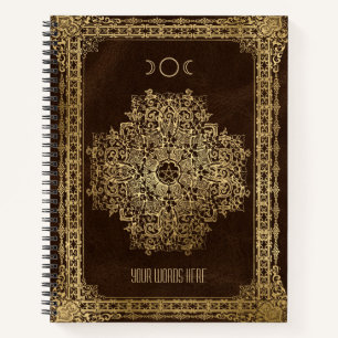 Maak je eigen sierlijke goudbruine notitieboek