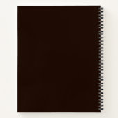 Maak je eigen sierlijke goudbruine notitieboek (Achterkant)