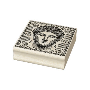 Maak Je Eigen Sierlijke Oude Godheidssymbool Rubberstempel