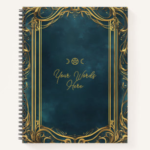 Maak je eigen sierlijke turquoise & goud notitieboek