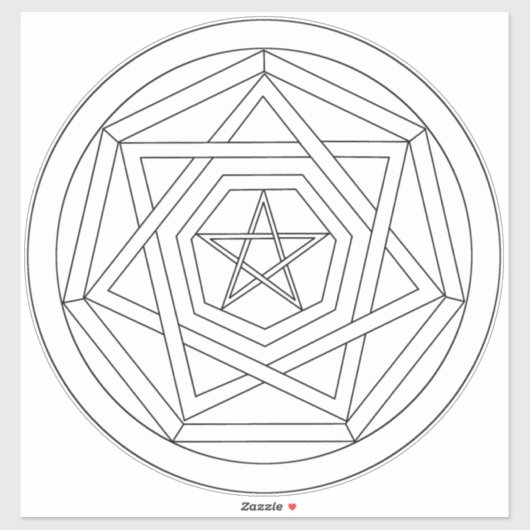 Maak je eigen Sigil Sigillum Dei Sticker (Vel)